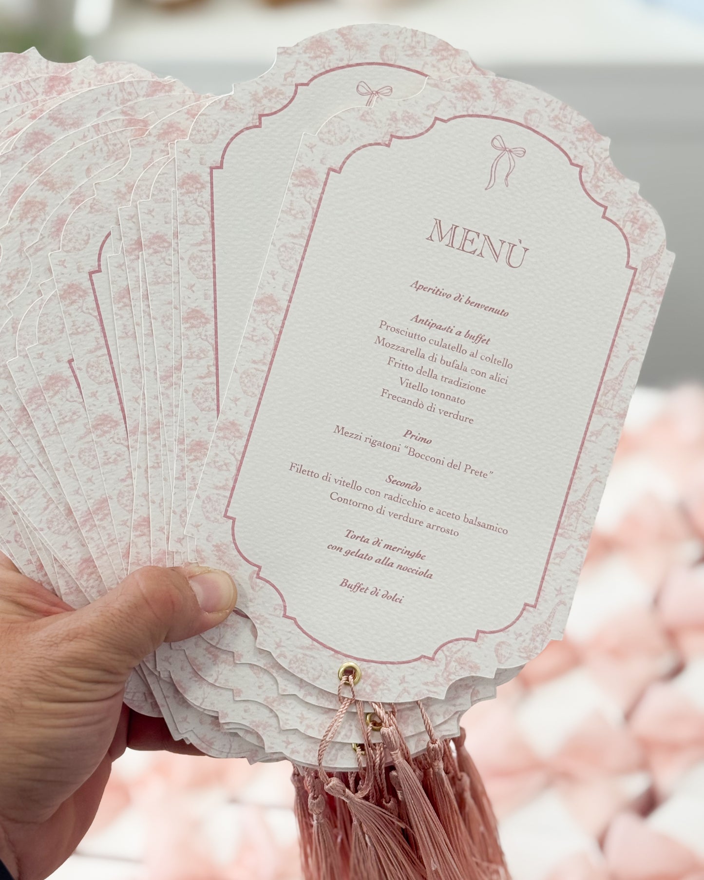 Menù Sagomato | Toile de jouy Baby