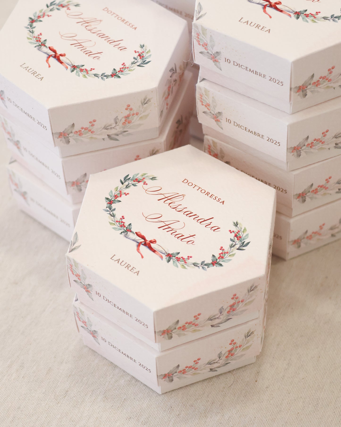 Scatoline Degustazione Esagonali | Laurea Alloro