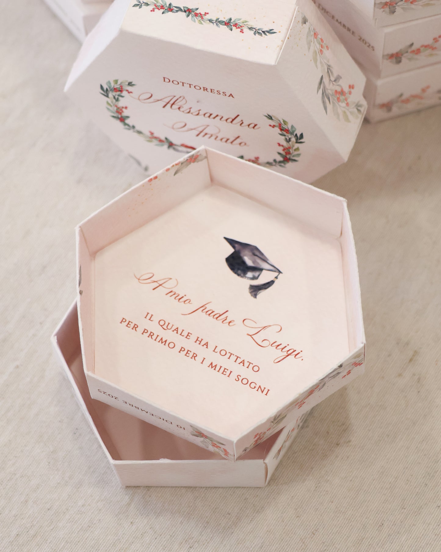 Scatoline Degustazione Esagonali | Laurea Alloro