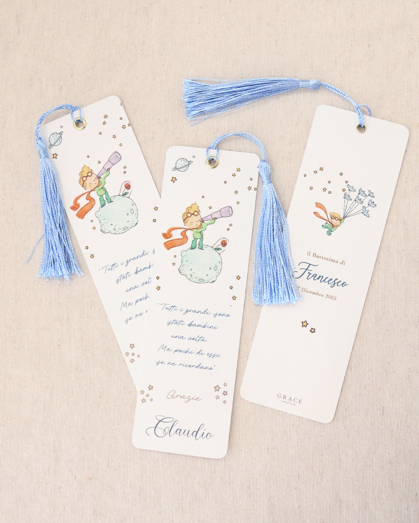 Segnaposto Segnalibro Piccolo Principe