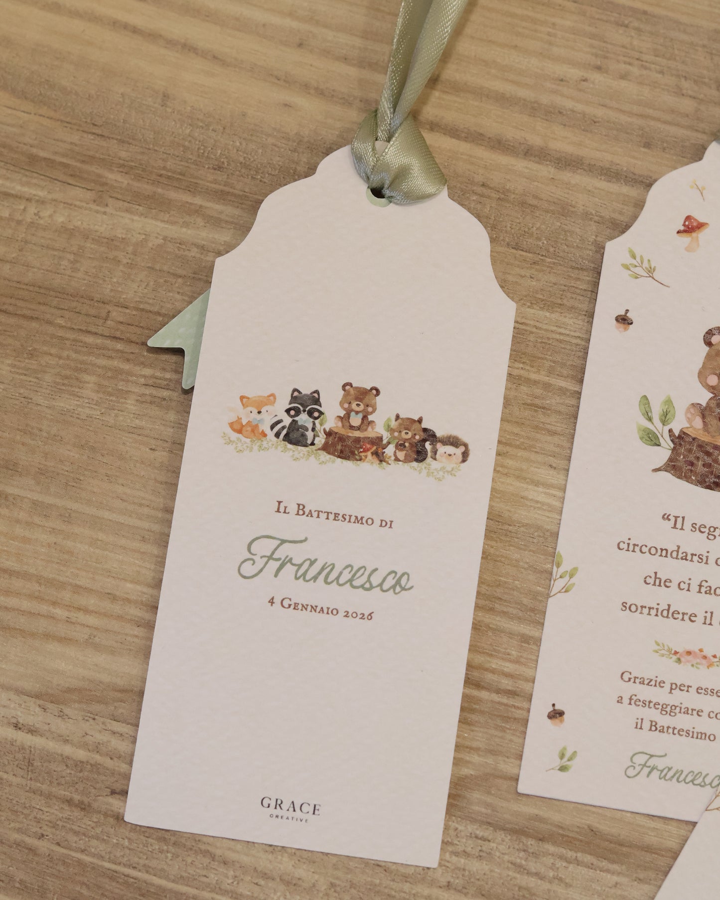 Segnaposto Animali del Bosco Boy