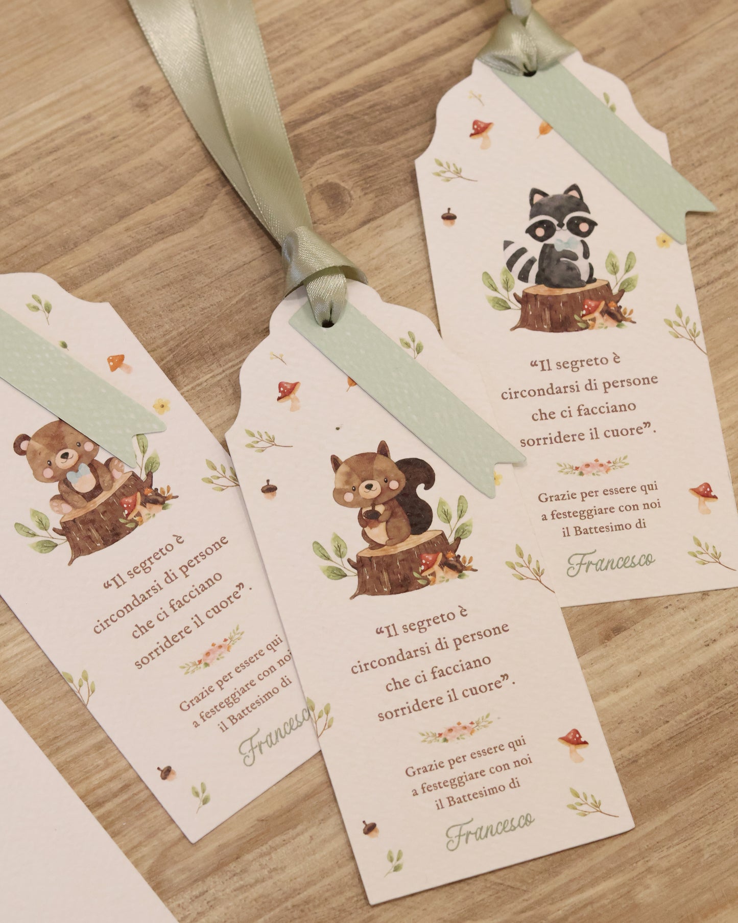 Segnaposto Animali del Bosco Boy