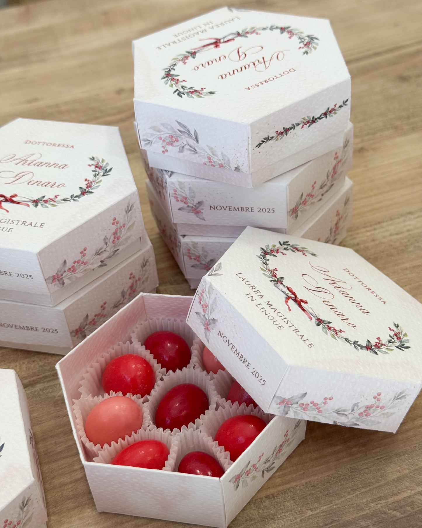 Scatoline Degustazione Esagonali | Laurea Alloro