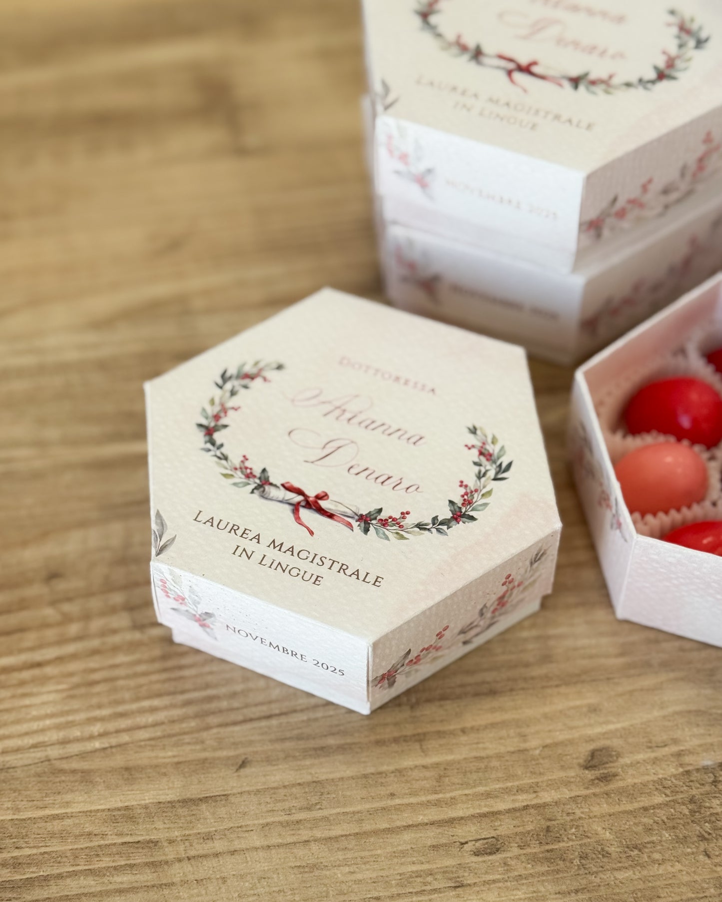 Scatoline Degustazione Esagonali | Laurea Alloro