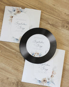 Partecipazione Music Natural Blue Wedding Boho