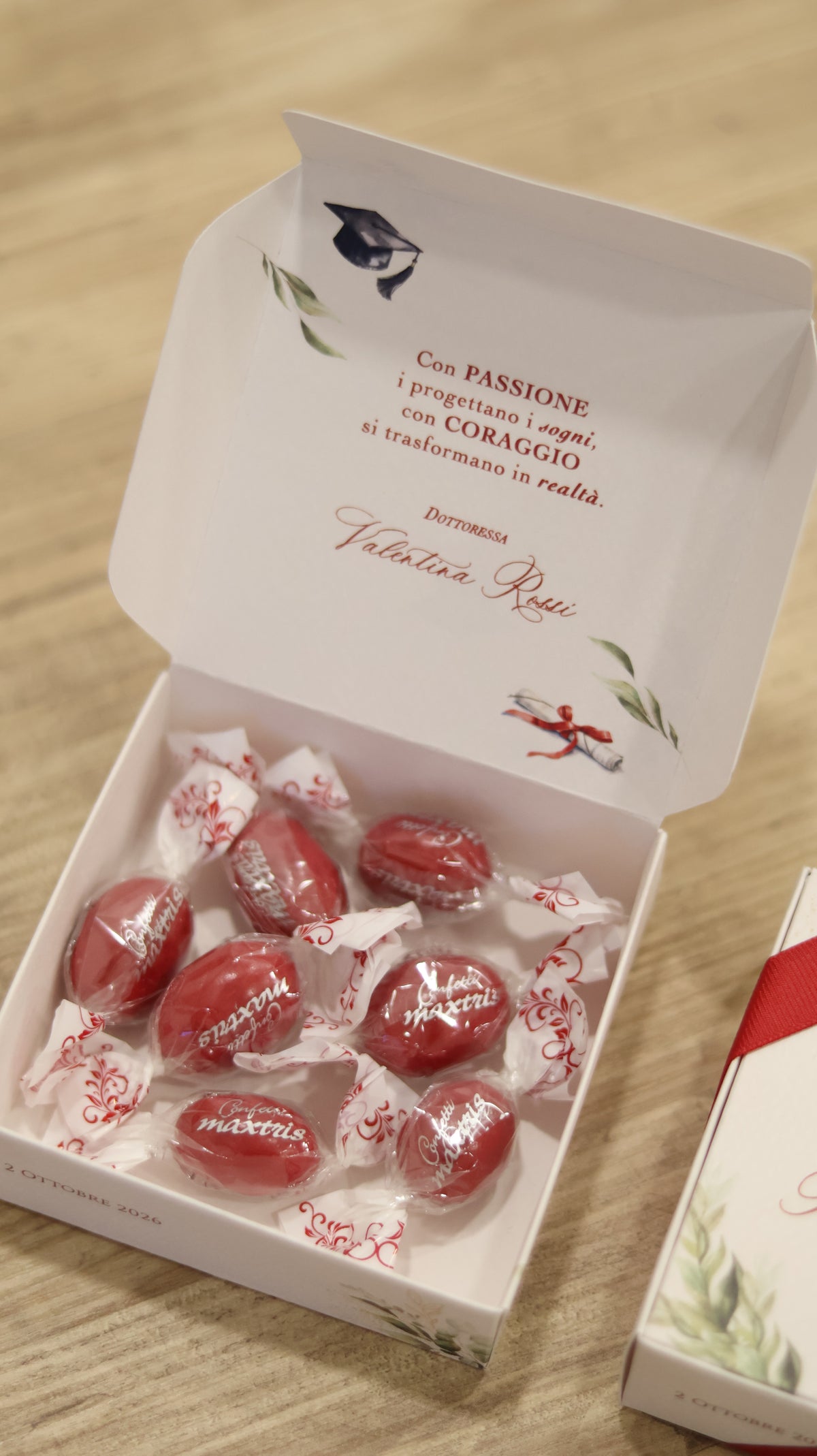 Box Quadrata | Laurea Alloro, Eucalipto, Tocco e Pergamena