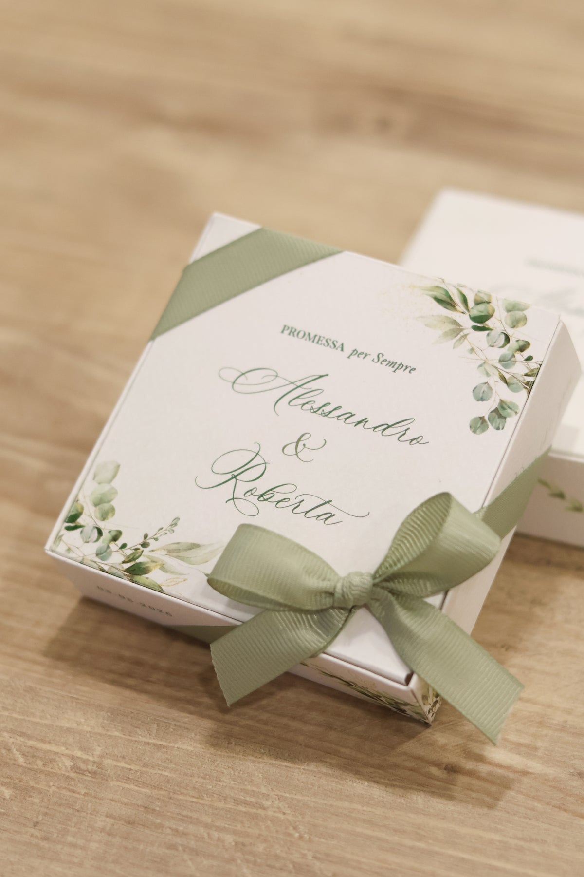 Box Quadrata Promessa di Matrimonio | Nature