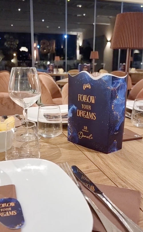 Centrotavola Blue & Gold 18 Anni