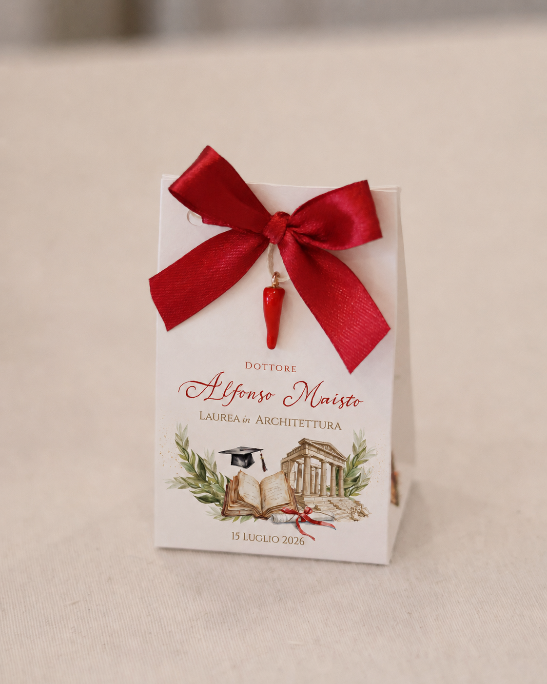 Scatolina Gift Laurea Classica Vitruvio