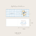 Biglietti Bomboniera Winnie the Pooh Azzurro
