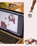 Mauve Love | Partecipazione con Busta