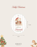 Tag Bomboniera Grandi Teddy Christmas Orsetto Natale