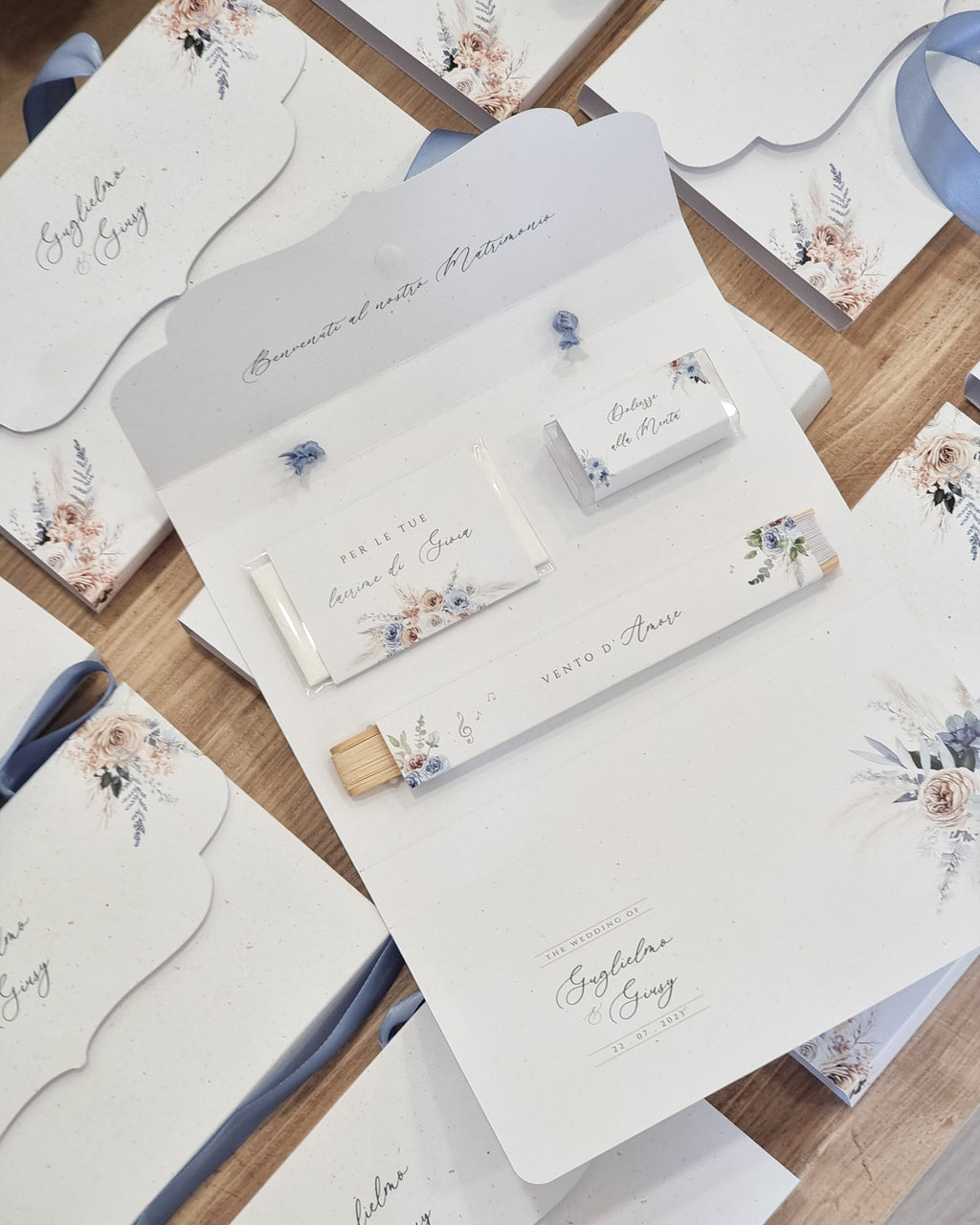 Wedding Bag Completa Music | Natural Blue Wedding Boho