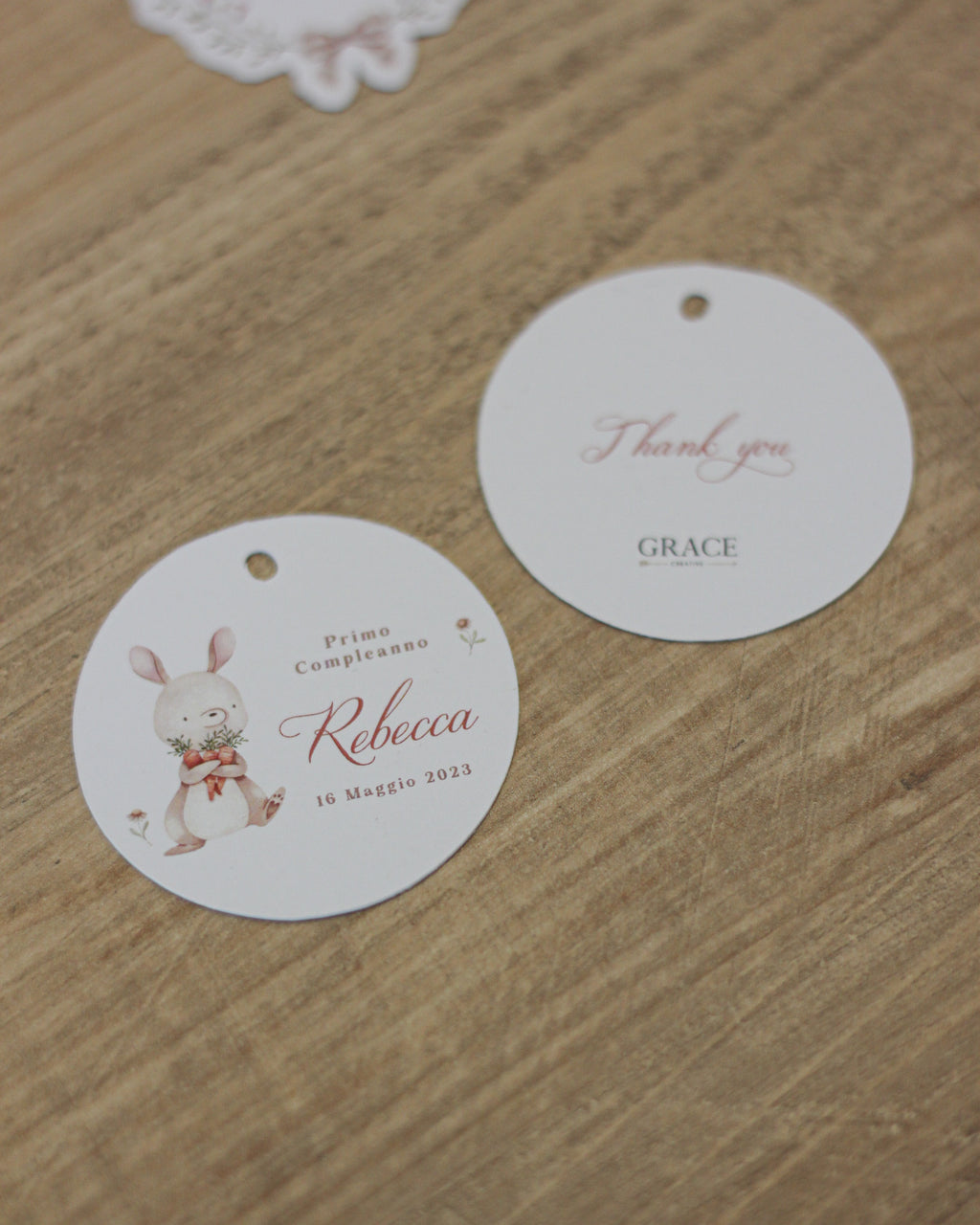 Tag Bomboniere Little Rabbit Personalizzati