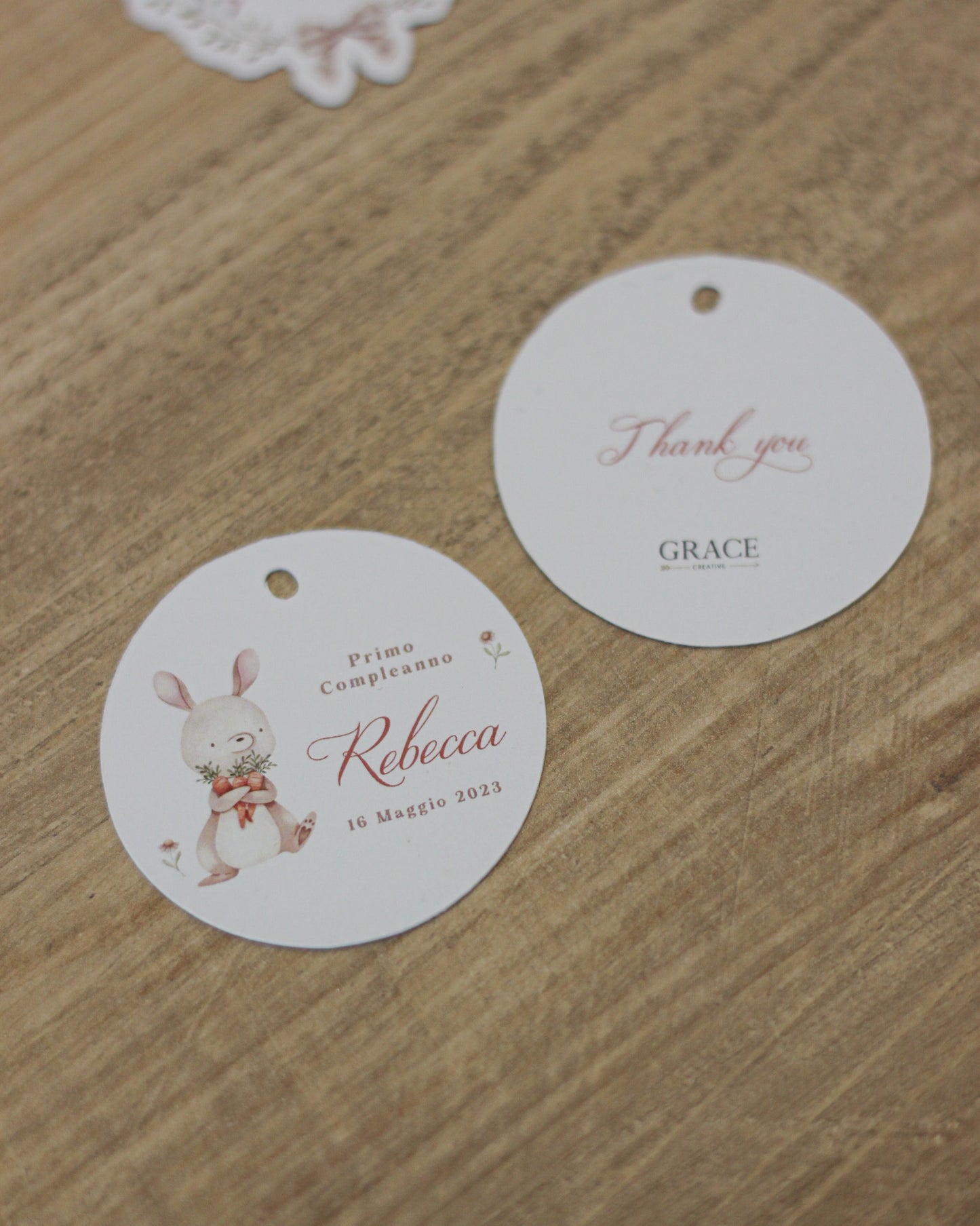 Tag Bomboniere Little Rabbit Personalizzati